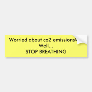 Adesivo Para Carro Preocupou-se sobre emissões de CO2??? PARADA BREA