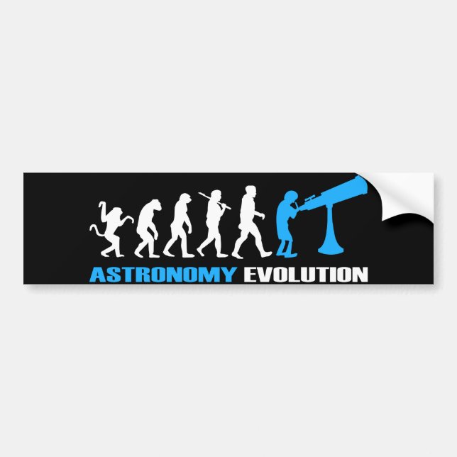 Adesivo Para Carro Presente da Astronomia Evolution (Frente)