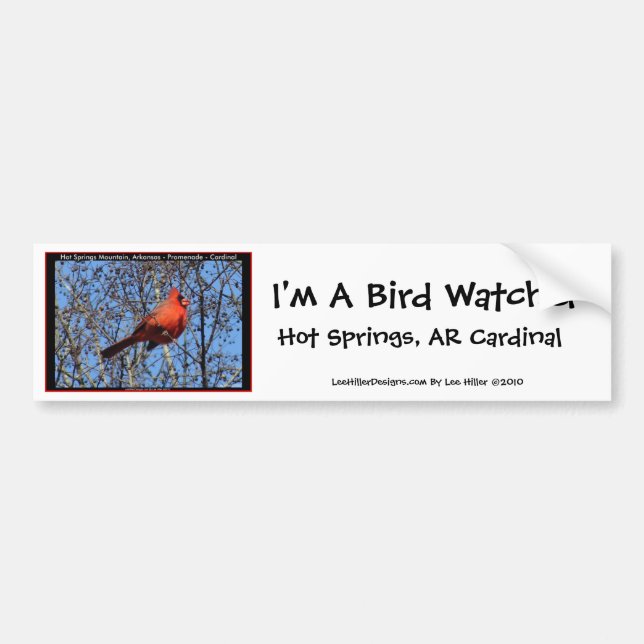Adesivo Para Carro Presentes Cardinais de Promenade de Montanha Quent (Frente)