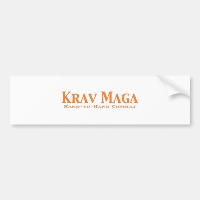 Adesivo Para Carro Presentes de Krav Maga (Frente)