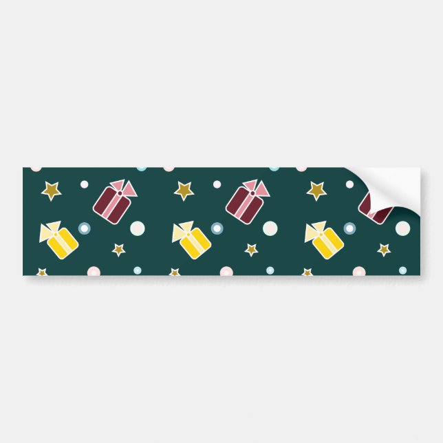 Adesivo Para Carro Presentes de Natal (Frente)