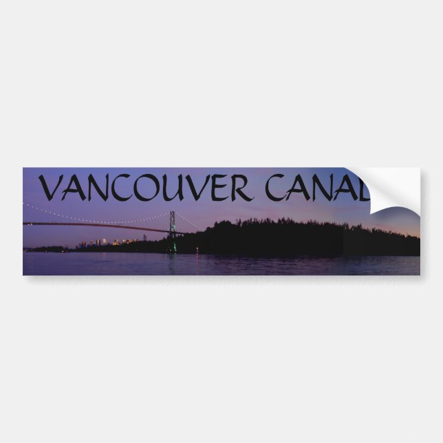 Adesivo Para Carro Presentes de Vancouver Bumper Sticker Vancouver So (Frente)