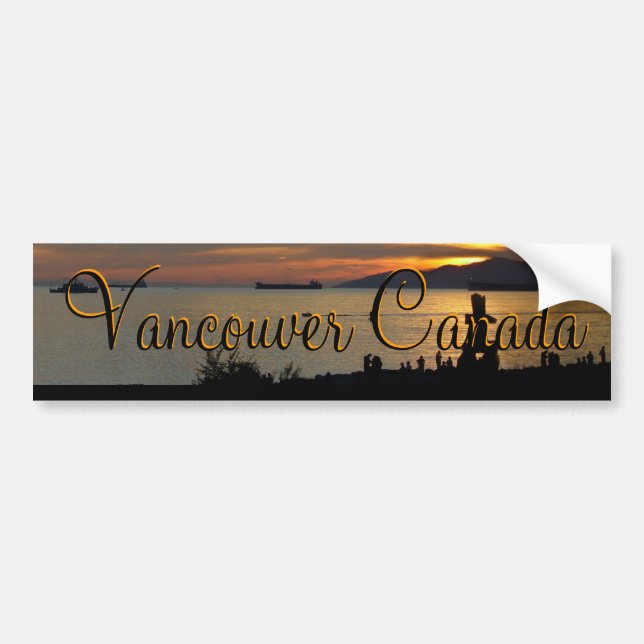 Adesivo Para Carro Presentes de Vancouver Bumper Sticker Vancouver So (Frente)