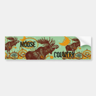 Adesivo Para Carro Presentes de Vintage Moose