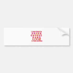 Adesivo Para Carro Presentes engraçados para amantes de café