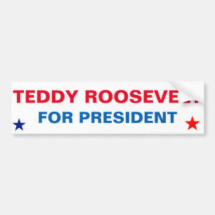 Adesivo Para Carro Presidencial StickeTeddy Roosevelt para Presidente