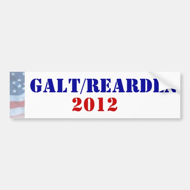 Adesivo Para Carro Presidente 2012 de Galt/Rearden (Frente)