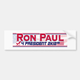 Adesivo Para Carro Presidente 2012 de Ron Paul