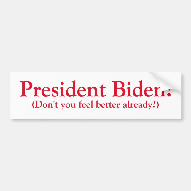 Adesivo Para Carro Presidente Biden! (Frente)
