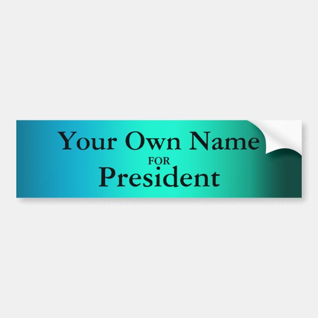 Adesivo Para Carro Presidente Bumper Sticker (Frente)