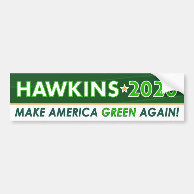 Adesivo Para Carro Presidente do Partido Verde Hawkins 2020 Bumper St (Frente)