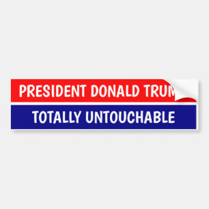 ADESIVO PARA CARRO PRESIDENTE DONALD TRUMP TOTALMENTE INTANGÍVEL
