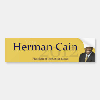 Adesivo Para Carro Presidente dos Estados Unidos 2012 de Herman Cain