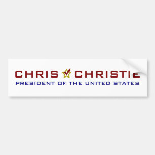 Adesivo Para Carro Presidente EUA V2 de Chris Christie