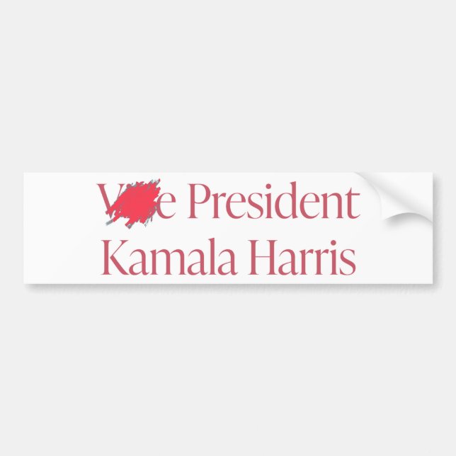 Adesivo Para Carro Presidente Kamala Harris (Frente)