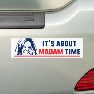 Adesivo Para Carro Presidente Kamala Harris 2024 É sobre Madam Time