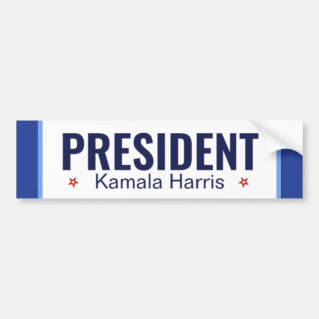Adesivo Para Carro Presidente Kamala Harris Inauguração (Frente)