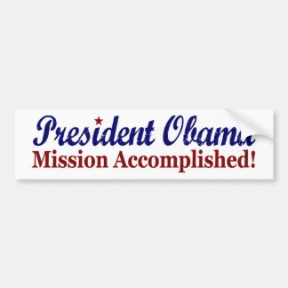Adesivo Para Carro Presidente Obama Missão Realizado