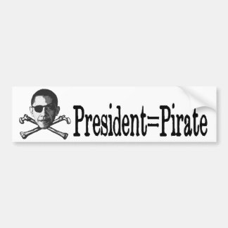 Adesivo Para Carro Presidente=Pirata
