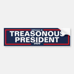 Adesivo Para Carro Presidente Treasonous autocolante no vidro