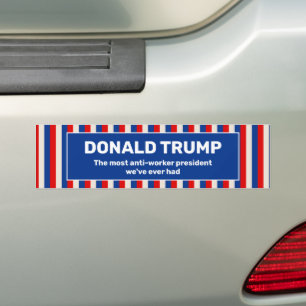Adesivo Para Carro Presidente Trump Anti-Worker