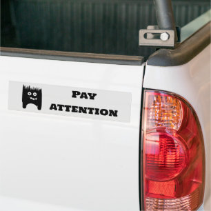 Adesivo Para Carro Preste atenção