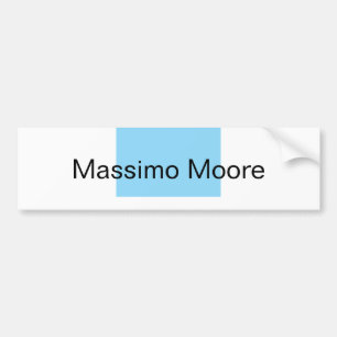 Adesivo Para Carro Preto Azul Branco Simples Elegante Nome Próprio
