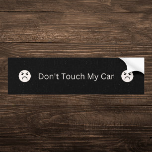Adesivo Para Carro Preto Não Toque no Meu Carro