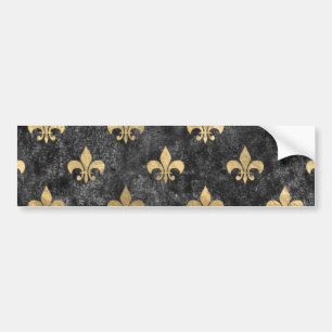 Adesivo Para Carro Preto Velvet Fleur De Lis Mardi Orleans