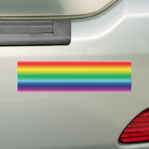 Adesivo Para Carro primo arco-íris cores Bumper Sticker