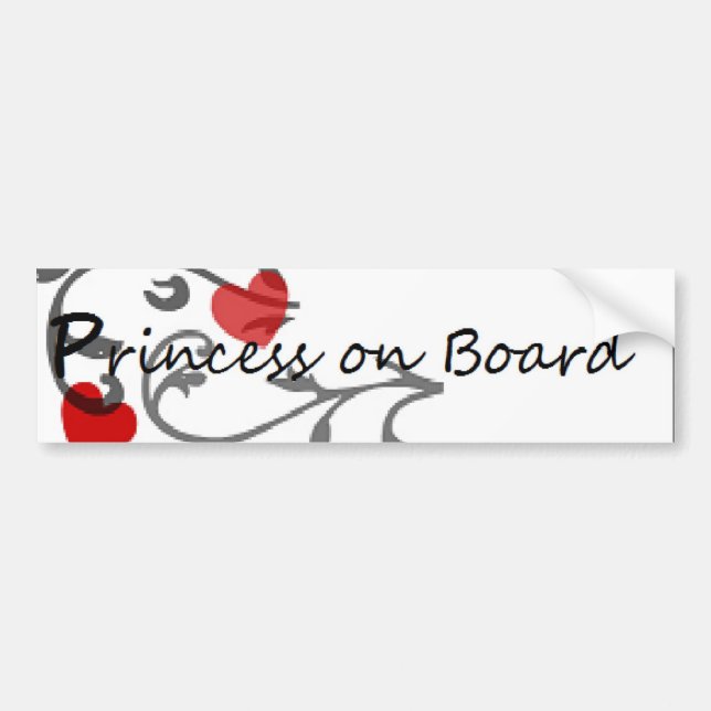 Adesivo Para Carro Princesa a bordo Sticker2 (Frente)
