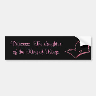 Adesivo Para Carro Princesa: A filha do rei dos reis
