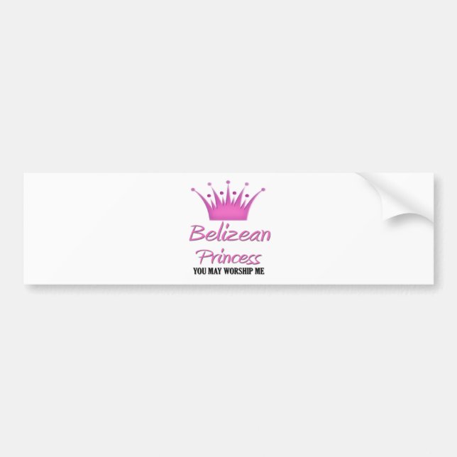 Adesivo Para Carro Princesa belizence (Frente)