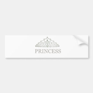 Adesivo Para Carro Princesa Crown Bumper Sticker