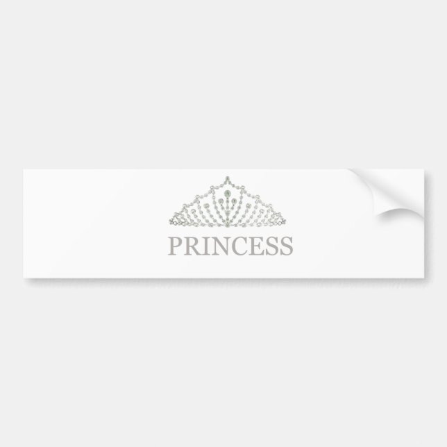 Adesivo Para Carro Princesa Crown Bumper Sticker (Frente)