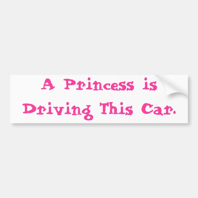 Adesivo Para Carro Princesa Driving (Frente)