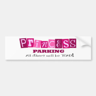 Adesivo Para Carro Princesa Estacionamento
