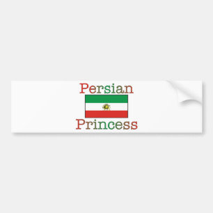 Adesivo Para Carro Princesa persa Bandeira