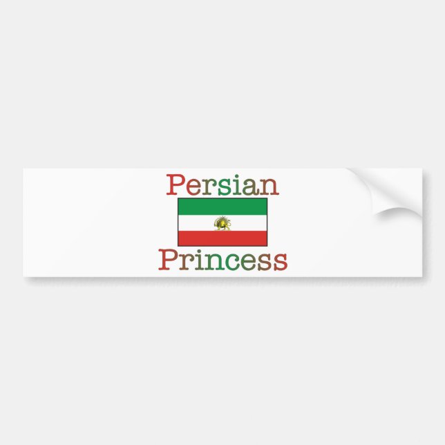 Adesivo Para Carro Princesa persa Bandeira (Frente)