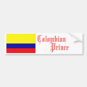 Adesivo Para Carro Príncipe colombiano, autocolante no vidro traseir