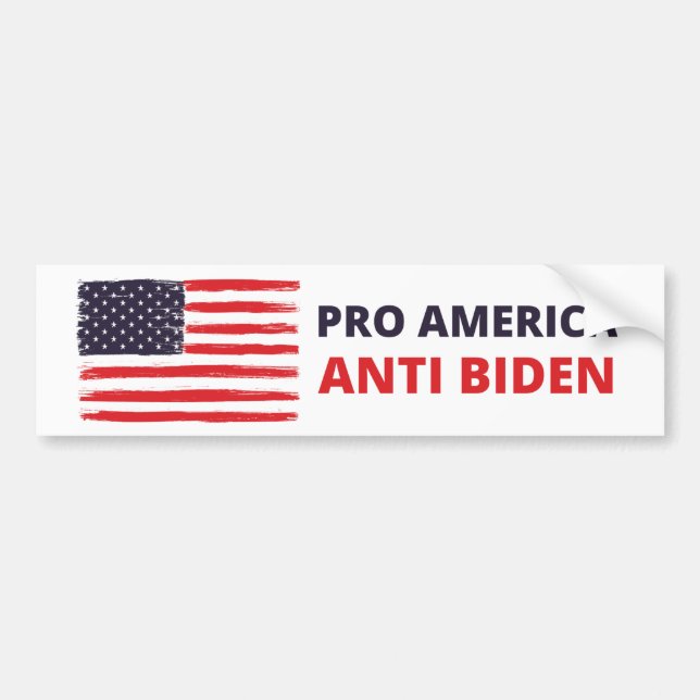 Adesivo Para Carro Pro America Anti Biden (Frente)