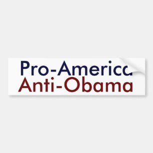Adesivo Para Carro Pro-América, Anti-Obama