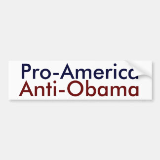 Adesivo Para Carro Pro-América, Anti-Obama