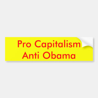 Adesivo Para Carro Pro capitalismo anti Obama