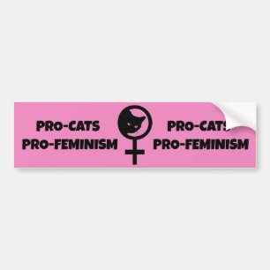 Adesivo Para Carro Pro Cats Pro Feminismo