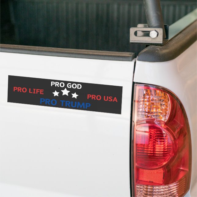 Adesivo Para Carro Pro God Pro Life Pro Usa Pro Trump (No caminhão)