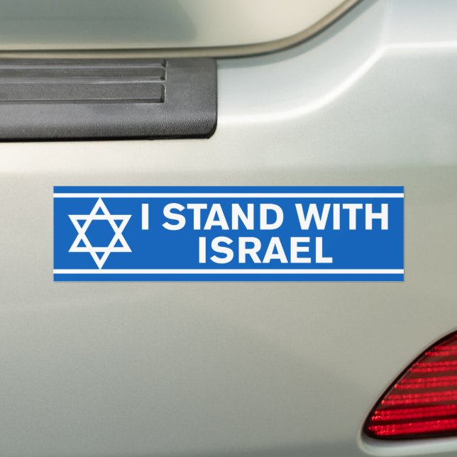 Adesivo Para Carro Pró-Israel I com Israel (No carro)