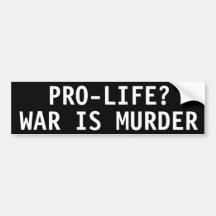 PRO-LIFE? GUERRA É ASSASSINATO