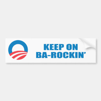 Adesivo Para Carro Pro-Obama - MANTENHA em BA-ROCKIN