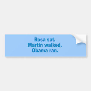Adesivo Para Carro Pro-Obama - ROSA SAT. MARTIN ANDOU. OBAMA